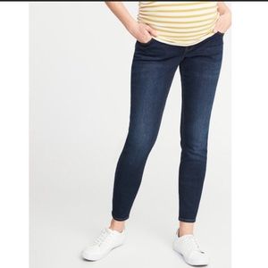 Old Navy Maternity Dark Full Panel Skinny Jeans
